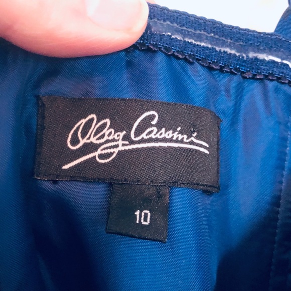 Gorgeous Oleg Cassini size 10 dress beaded bodice - Picture 4 of 8